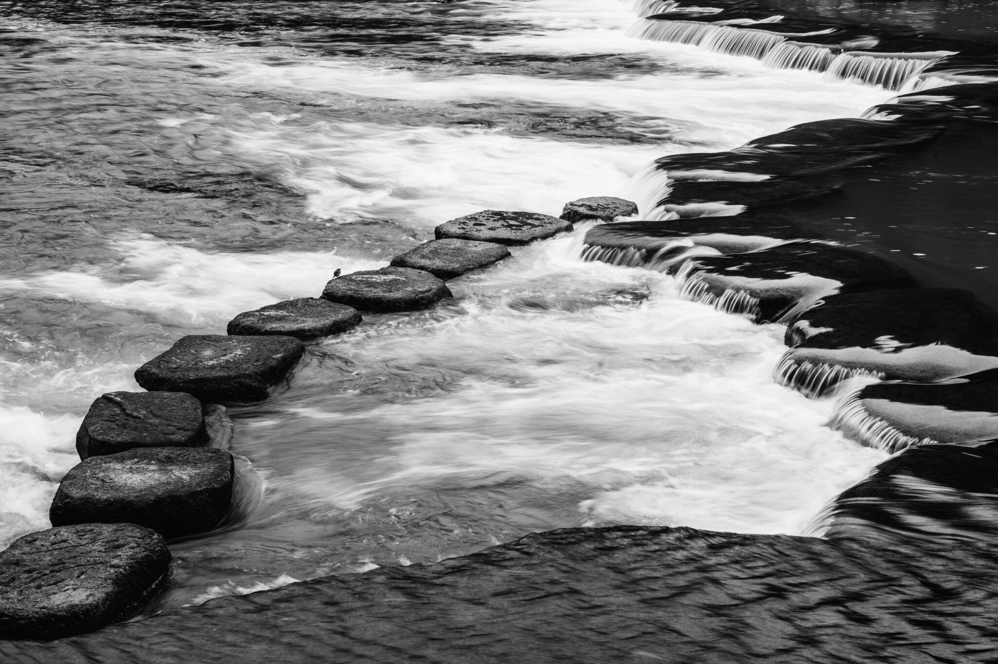 Stepping stones representing the ordered rules of contract construction